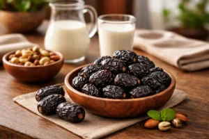 Ajwa dates with milk & dry fruits
