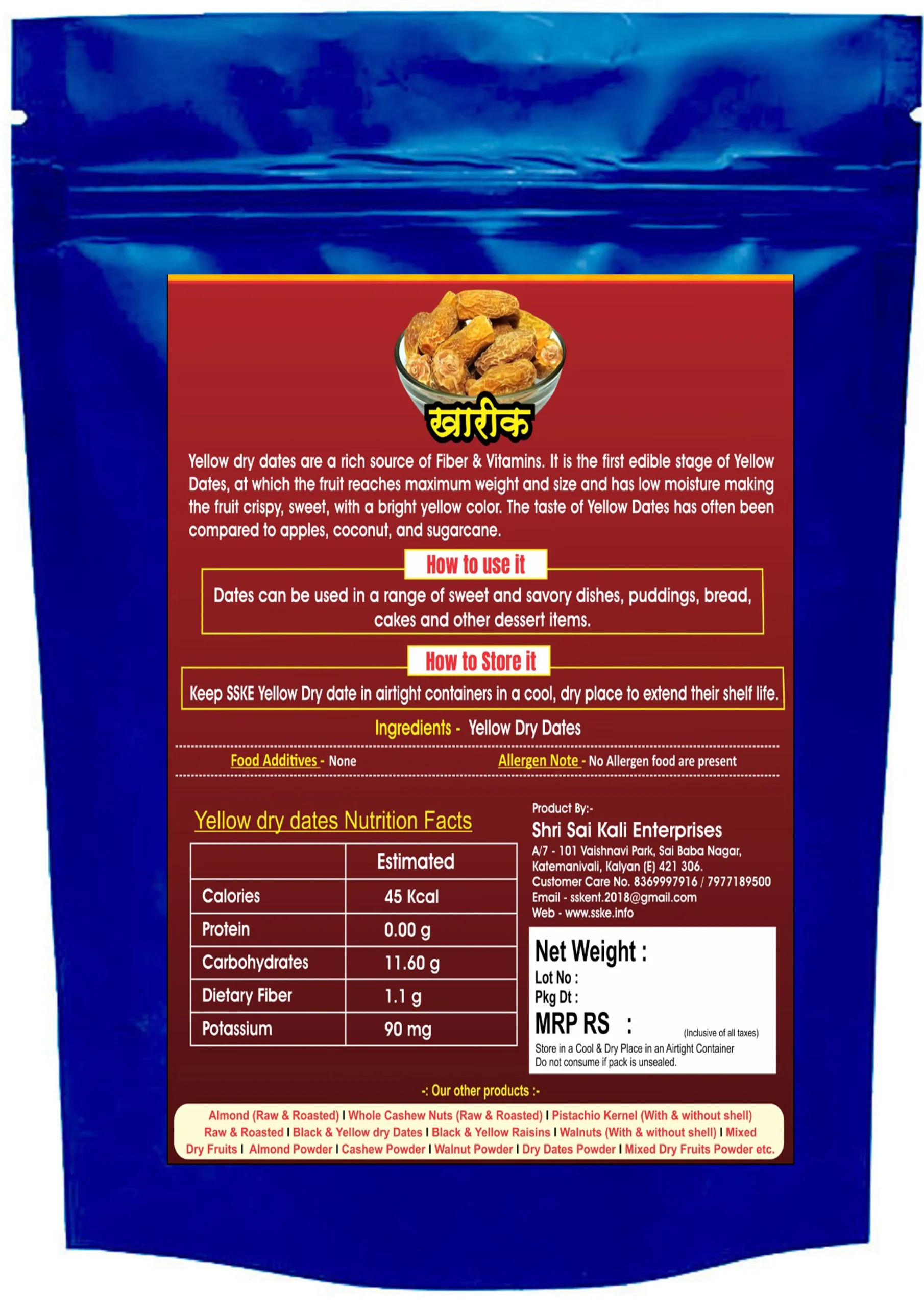 Premium yellow dates